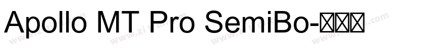 Apollo MT Pro SemiBo字体转换